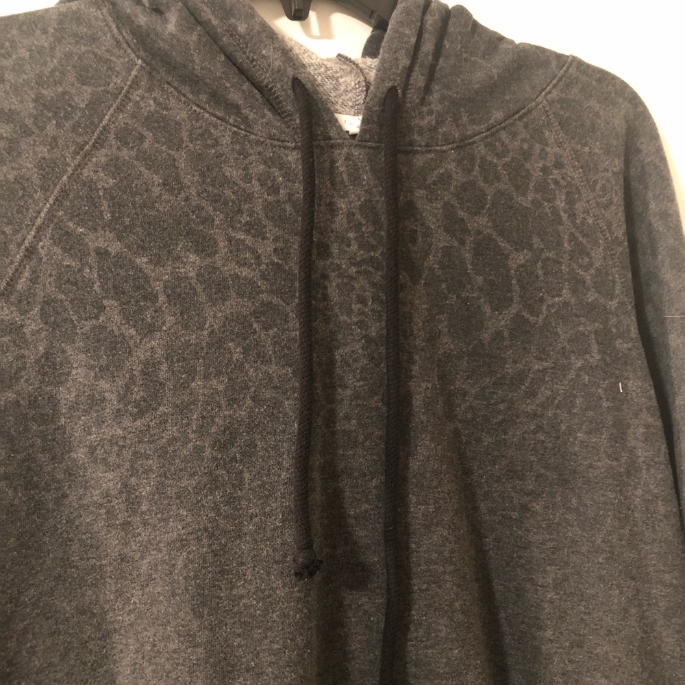 Subtle cheetah print gray hoodie Maurice’s